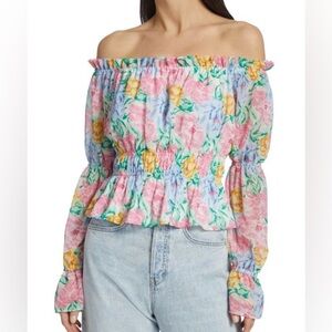 WAYF Off-The-Shoulder Blouse xs